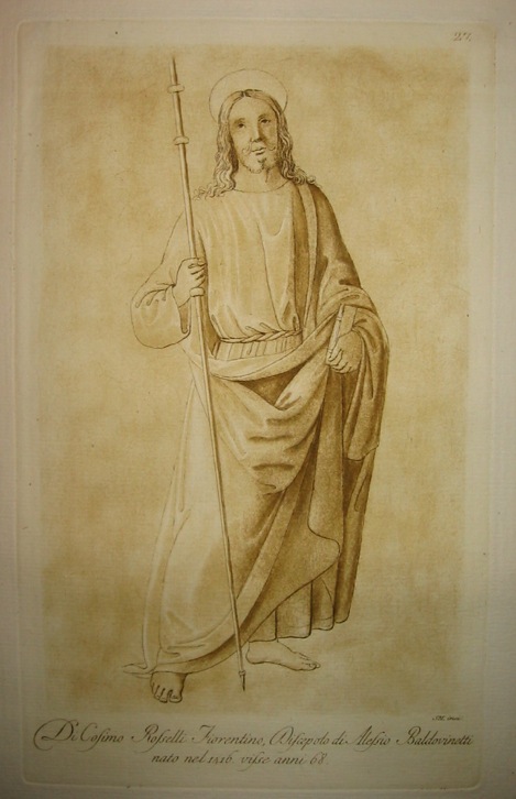 Mulinari Stefano (1741 ca. - 1790 ca.) Di Cosimo Rossetti fiorentino discepolo di Alessio Baldovinetti... 1778 Firenze 